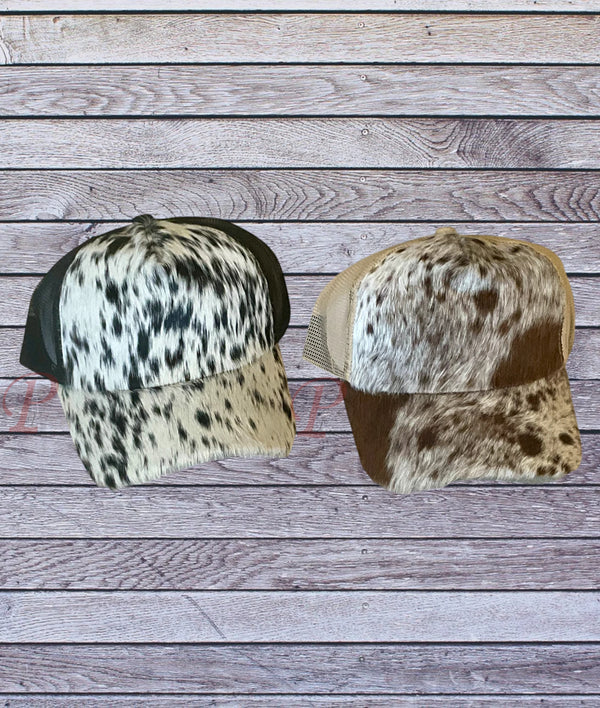 cowhide ball caps