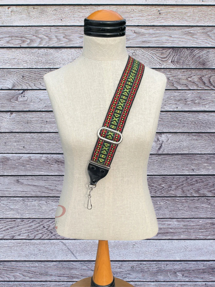 Green and Red Purse Strap