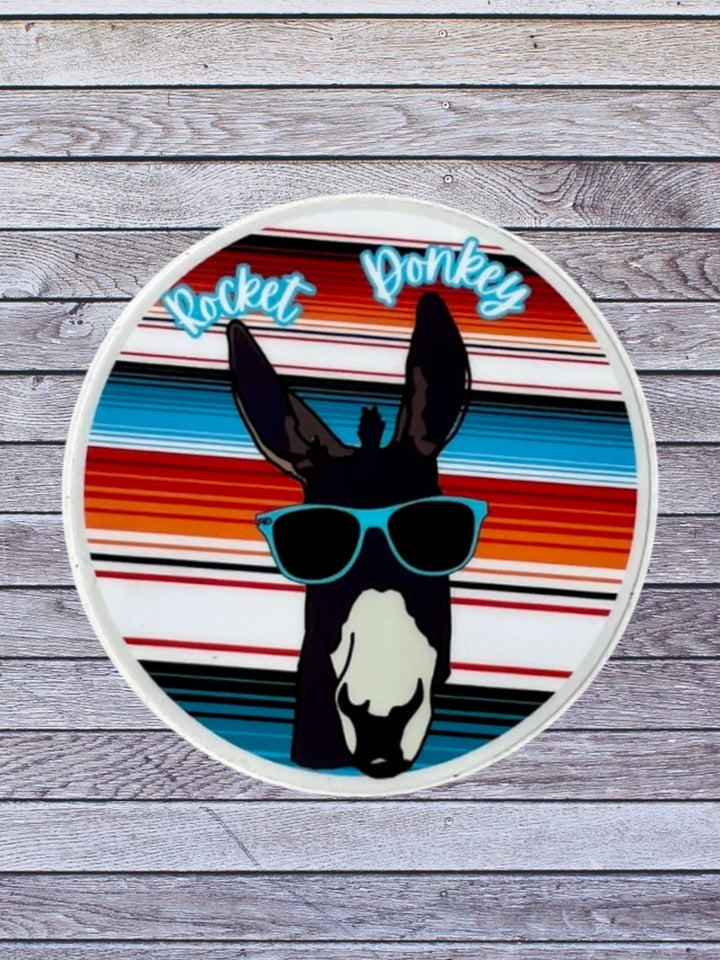 Donkey wearing shades sticker