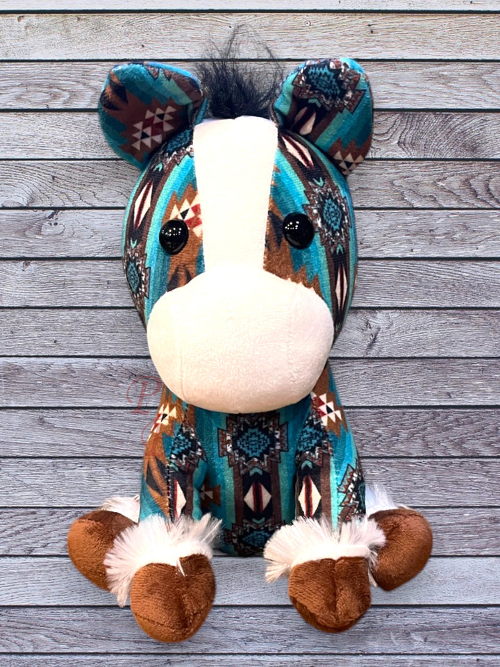 Turquoise and Brown Front
