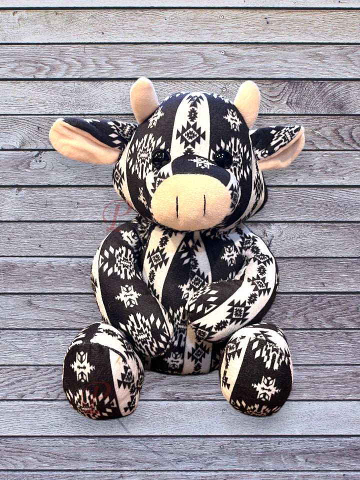 Front view Medium Cow Farm Pal Black & White
