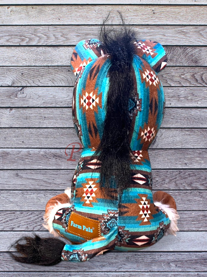 Turquoise and Brown Back
