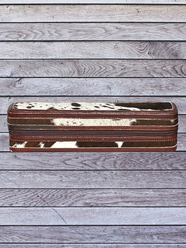 side view cowhide hair tool box