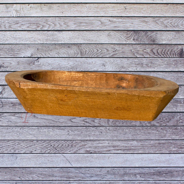 side view wooden bowl